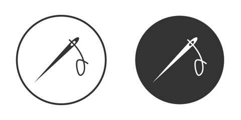 Needle icon vector solid icon style illustration. EPS 10 file