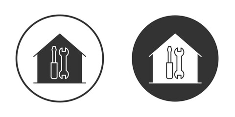 Home repair icon vector solid icon style illustration. EPS 10 file