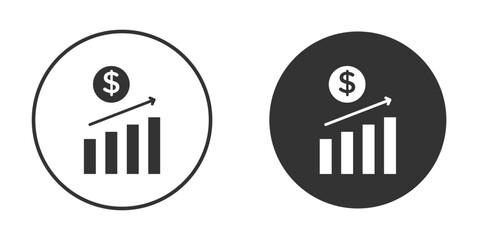 Fiscal policy icon vector solid icon style illustration. EPS 10 file