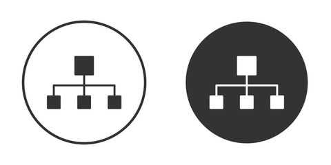 classification icon vector solid icon style illustration. EPS 10 file