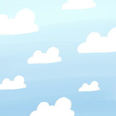 blue sky with clouds