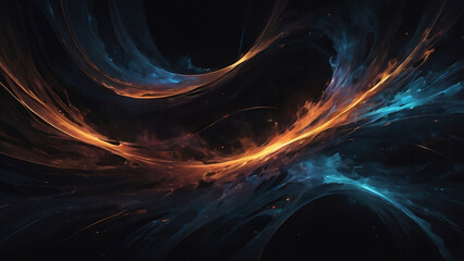 Luminous Streaks Piercing Through Shadow Depths