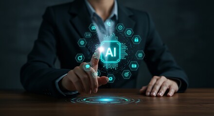 未来技術 AI活用 輝く指先