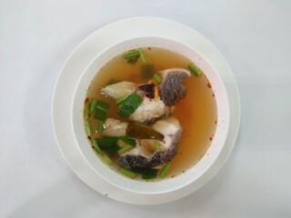 Thai Spicy Fish Soup with Herbs