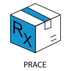 Medication Price Vector Icon for Pharmacy Use