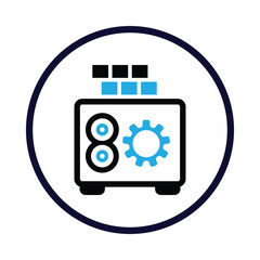 Locker, security, safety, bank safe deposit icon