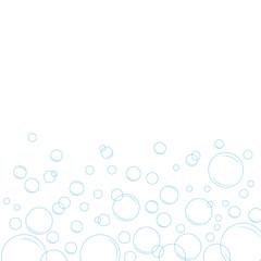 Water bubble doodle. Water drop isolated vector illustration. Freehand drawing, bubbles, drops, splash, water, soap bubbles	