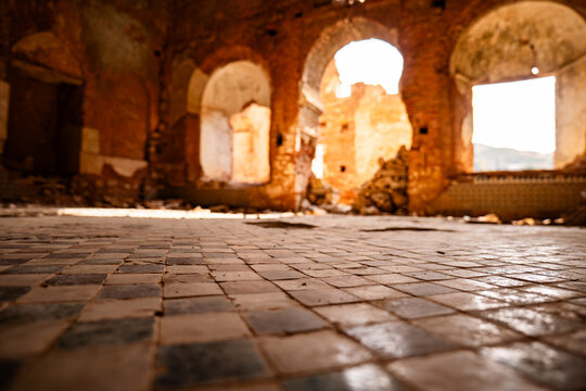 tiled floor in old Mosque