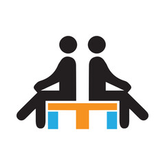 wooden bench, park, blank bench, bench icon