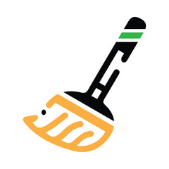 Cleaner, brush, broom icon