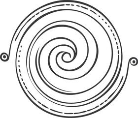 Tribal Brush Swirl Icon Vector Illustration.signs, swirl, art, element, illustration, set, shape, decoration, design, icon, symbol, vector, border, chalk, colours, fire, graphic, grunge, ink, mark, 