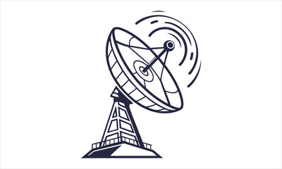 Satellite Communication Dish Icon