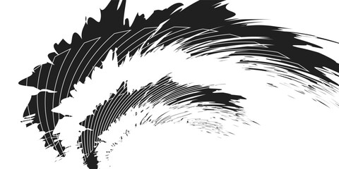 Brush strokes templates, vector grunge paintbrush eps10.