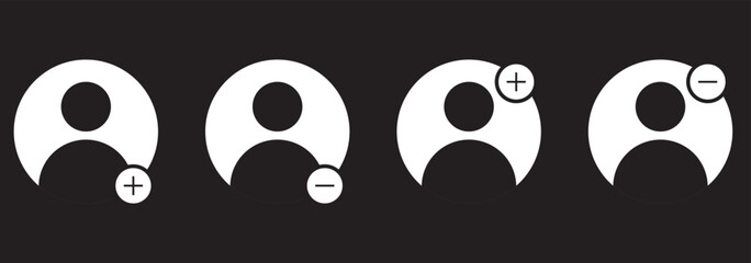 Avatar default user icon set. Social media user profile icon