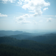 Fototapeta premium Ultra realistic forest landscape