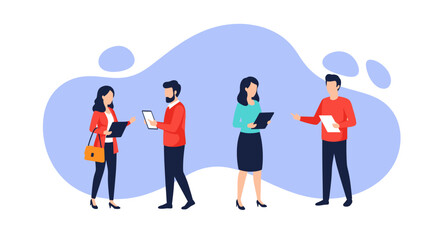 Diverse business team collaborating, perfect for website banners or presentations.