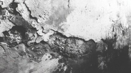 White Cracked Concrete Wall Grunge Texture Background