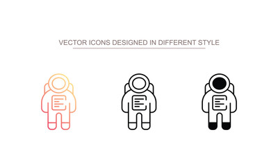 Space Suit icon design with white background stock illustration © TAMS