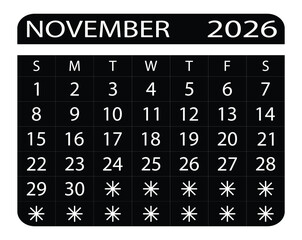 Minimal June 2026 Calendar. Modern Minimal Design.