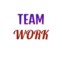 Teamwork Inspirational Quote Design – Bold Gradient Typography for Collaboration and Unity for t shirts and stikers 