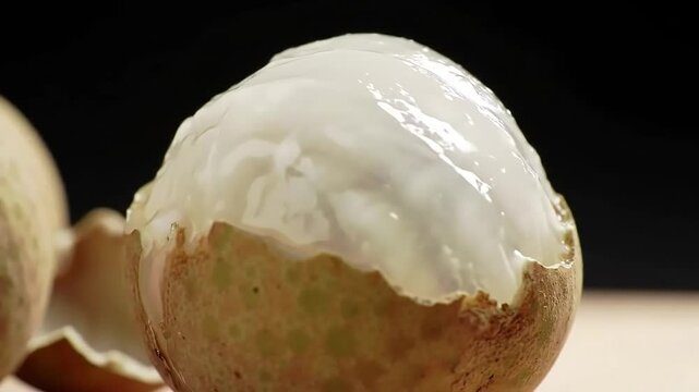 Close-up of a Langsat fruit