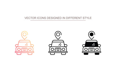 Taxi Gps icon design with white background stock illustration