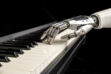 Robotic Hand Playing Piano in Fusion of Music and Technology
