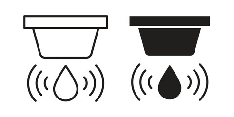 Water sensor icon symbol shape. vector symbols.
