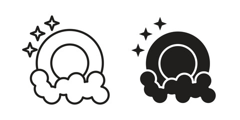 Washing dishes icon symbol shape. vector symbols.