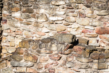 Fototapeta premium Backgrounds of the old stone wall.