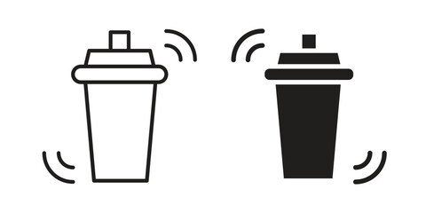 Shaker icon symbol shape. vector symbols.