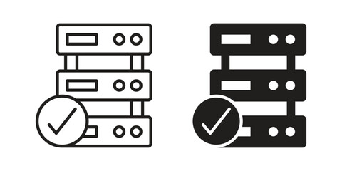 Real time data icon symbol shape. vector symbols.