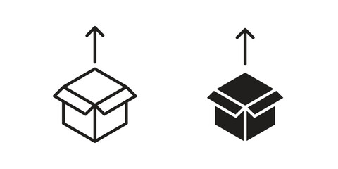 Naklejka premium Product release icon symbol shape. vector symbols.
