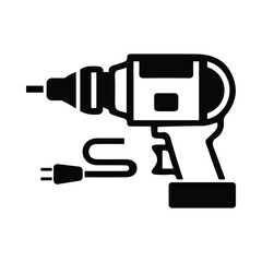 Drill, Electric drill, drill machine, wall drill, drill icon