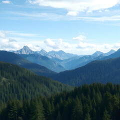 Obraz premium Ultra realistic mountain landscape