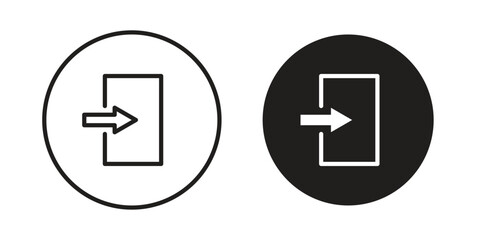 Inside icon symbol shape. vector symbols.