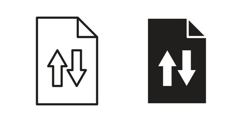 File sharing icon symbol shape. vector symbols.
