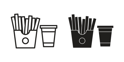Fast food icon symbol shape. vector symbols.