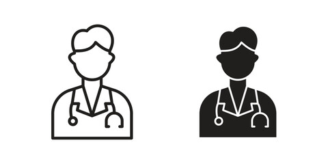Doctor icon symbol shape. vector symbols.