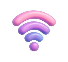 3D wifi icon transparant