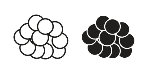 Cancer icon symbol shape. vector symbols.