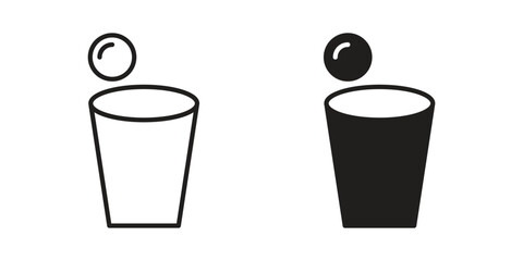 Beer pong icon symbol shape. vector symbols.