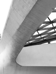 concrete walls and metal floors - lines in architecture