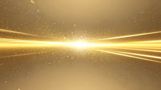 Golden Light Burst: Dynamic Abstract Animation