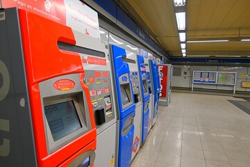 Moncloa metro, Princesa street, Madrid, Spain