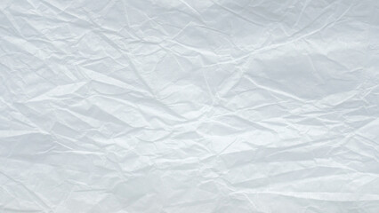 Abstract white crumpled and creased recycle paper texture background
