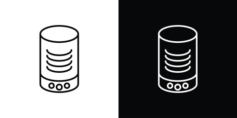 Smart speaker icon Editable stroke vector pack, suitable for web designs.