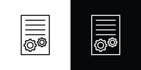 Project management icon Editable stroke vector pack, suitable for web designs.
