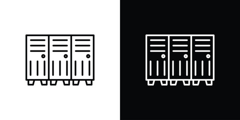 Locker icon Editable stroke vector pack, suitable for web designs.