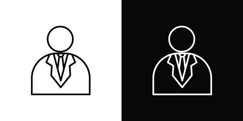Lawyer icon Editable stroke vector pack, suitable for web designs.